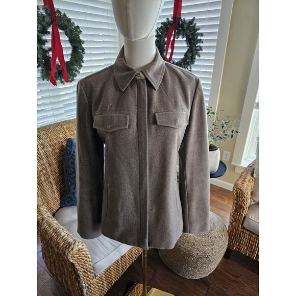 J. Crew Factory Jackets & Blazers - J. Crew Wool Blend Jacket Women's Size S Brown Preppy Outdoors